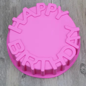 1PCS Silicone Happy Birthday Round Cake Mold Pan Kitchen Baking Tools Mould Bread Pie Flan Tart Cakes Bakeware Decorating E590 
1PCS Silicone Happy Birthday Round Cake Mold Pan Kitchen Baking Tools Mould Bread Pie Flan Tart Cakes Bakeware Decorating E590
