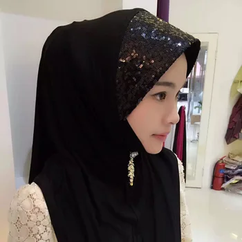 Women's Muslim sequin Solid Jersey Headscarf Instant Hijab Ready to Wear HijabTurban
Women's Muslim sequin Solid Jersey Headscarf Instant Hijab Ready to Wear HijabTurban