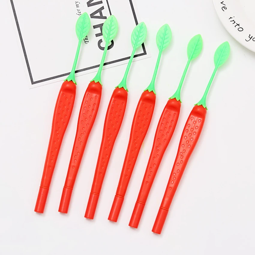 1PC 0.28MM black Ink Gel Pen Kawaii Green School Supplies Office Stationary Strawberry Shape Kawaii Pens Gel-ink Pens
1PC 0.28MM black Ink Gel Pen Kawaii Green School Supplies Office Stationary Strawberry Shape Kawaii Pens Gel-ink Pens
