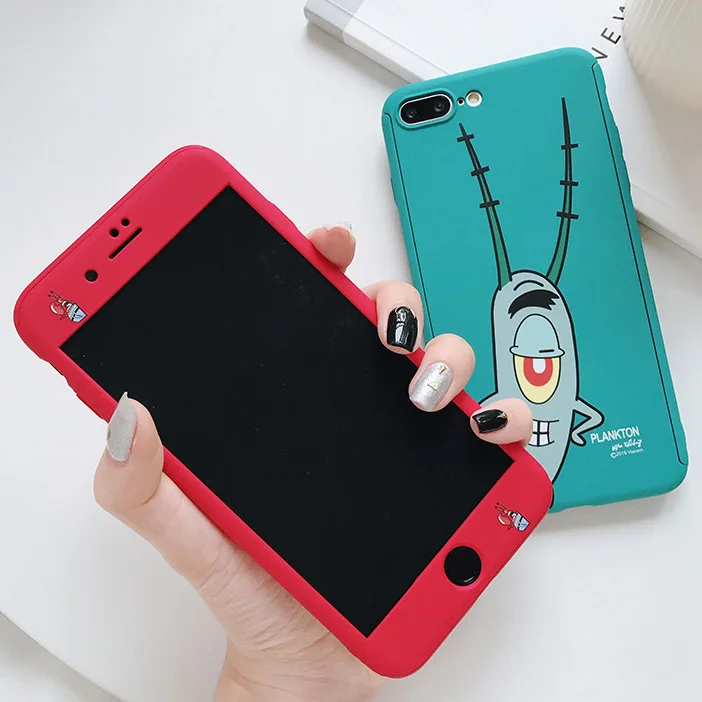 For iphone 8 8plus Cartoon SpongeBob front & back Case For iPhone 7 7plus 6 6S 6Splus Mr.Krabs Plankton matte hard shell
For iphone 8 8plus Cartoon SpongeBob front & back Case For iPhone 7 7plus 6 6S 6Splus Mr.Krabs Plankton matte hard shell