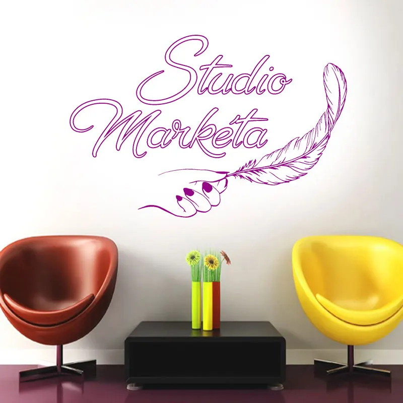 Studio Marketa Quote Hand Feather Wall Decals Vinyl Art Home Decor Office Sticker Removable Self Adhesive Mural Wallpaper 3R39
Studio Marketa Quote Hand Feather Wall Decals Vinyl Art Home Decor Office Sticker Removable Self Adhesive Mural Wallpaper 3R39