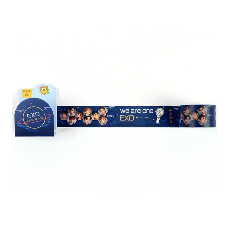 KPOP EXO Paper Tape Decorating Paper DIY Diary Scrapbook Sticker Gift Set Handbook Tape tags
KPOP EXO Paper Tape Decorating Paper DIY Diary Scrapbook Sticker Gift Set Handbook Tape tags