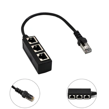 LAN Ethernet Network RJ45 Connector Splitter Adapter Cable for Networking Extension 1 Male to 3 Female LAN High Speed Cord
LAN Ethernet Network RJ45 Connector Splitter Adapter Cable for Networking Extension 1 Male to 3 Female LAN High Speed Cord