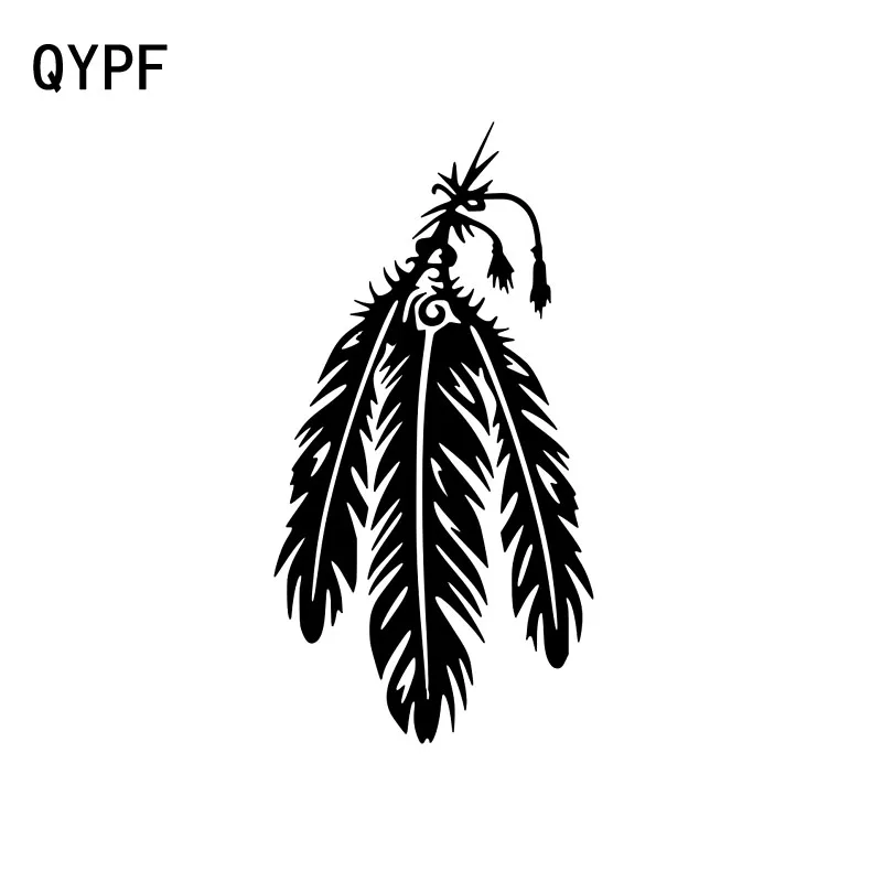 QYPF 8.1cm*15.8cm Tribal Feather Fashion Car Window Sticker Decal Black Silver Vinyl Car-styling C15-1093
QYPF 8.1cm*15.8cm Tribal Feather Fashion Car Window Sticker Decal Black Silver Vinyl Car-styling C15-1093