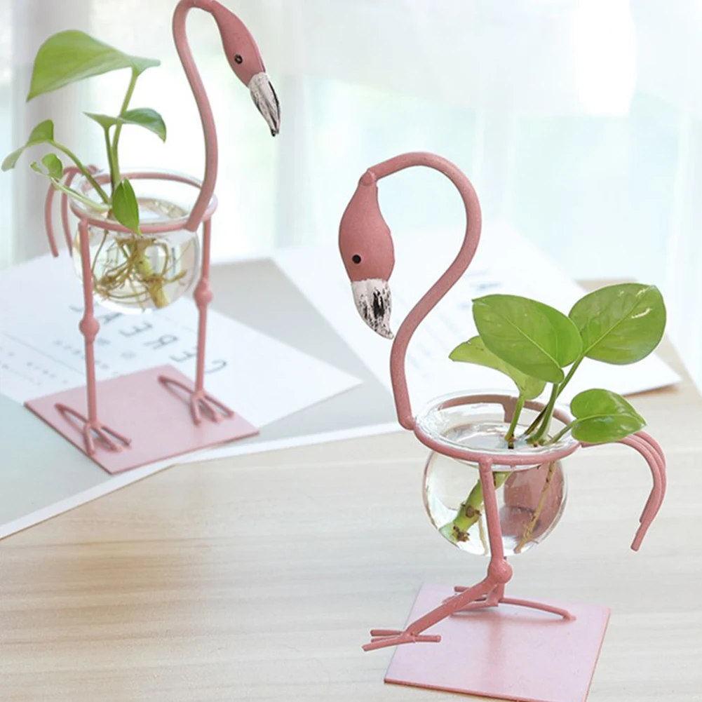 Vintage Style Glass Tabletop Plant Bonsai Flower Vase Flamingo Frame Home Decor As Shown
Vintage Style Glass Tabletop Plant Bonsai Flower Vase Flamingo Frame Home Decor As Shown