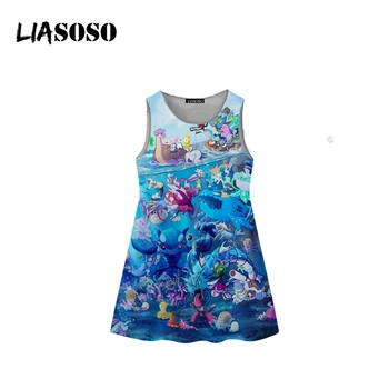 LIASOSO Summer Children Teens 3D Print Anime Pokemon Pikachu Dress Kids Sleeveless Boy Girl Pleated Tank Top Suit Skirt B117-01
LIASOSO Summer Children Teens 3D Print Anime Pokemon Pikachu Dress Kids Sleeveless Boy Girl Pleated Tank Top Suit Skirt B117-01