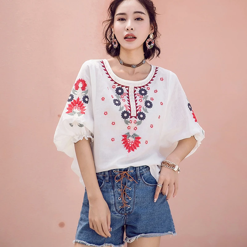 Embroidery Blouse White Linen Shirt Women Summer Top Kimono Boho Clothing Korean Plus Size Vintage Clothes Modis 2019 Tunic Pink
Embroidery Blouse White Linen Shirt Women Summer Top Kimono Boho Clothing Korean Plus Size Vintage Clothes Modis 2019 Tunic Pink