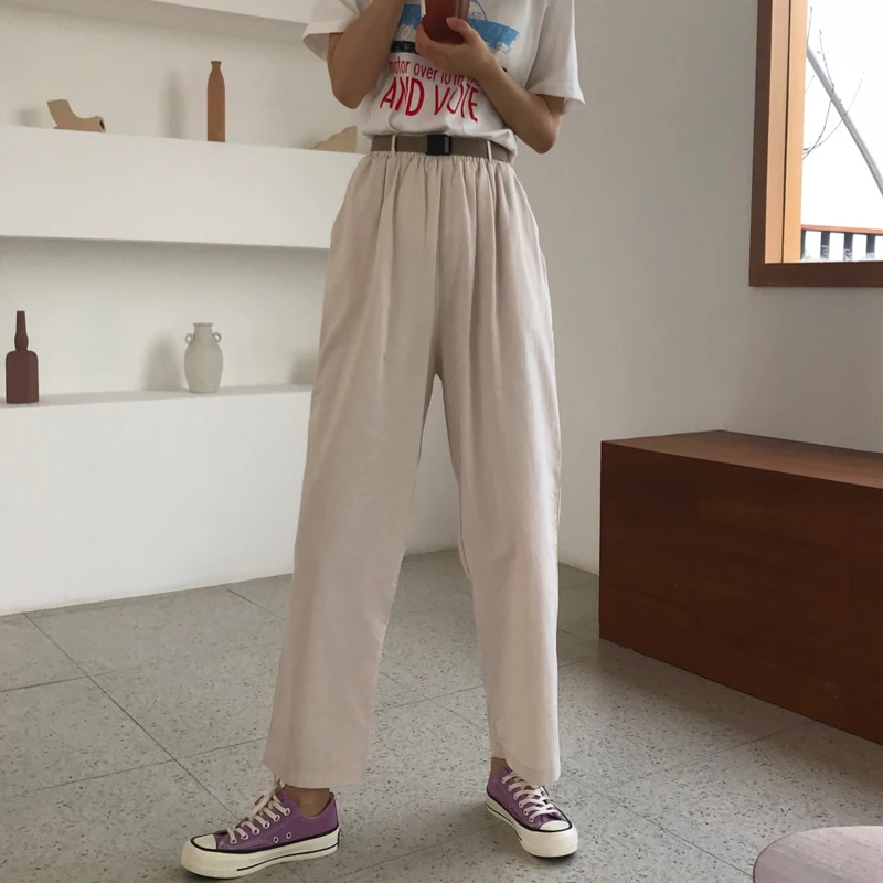 2 colors 2019 summer vintage style woman high waist pants office ladies pants fashion solid color pants womens with belt (C6324)
2 colors 2019 summer vintage style woman high waist pants office ladies pants fashion solid color pants womens with belt (C6324)