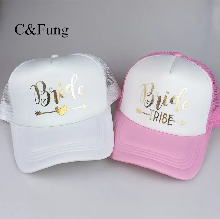 C&Fung designer bride to be bride tribe trucker hats Gold letter Print baseball caps bridal Bachelorette Party Hat gift
C&Fung designer bride to be bride tribe trucker hats Gold letter Print baseball caps bridal Bachelorette Party Hat gift