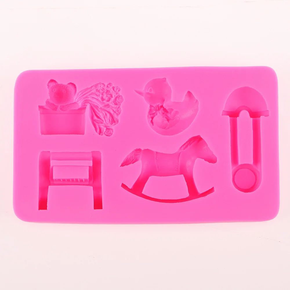 3D Baby Toys Trojan stool duck chocolate Candy cake decorating tools DIY baking fondant silicone mold T0471
3D Baby Toys Trojan stool duck chocolate Candy cake decorating tools DIY baking fondant silicone mold T0471