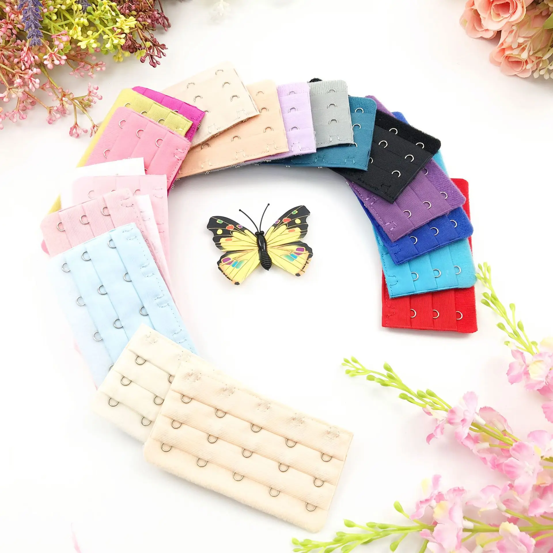 2PCS Bra Extenders Strap Buckle Extension 3 Rows 5 Hooks Clasp Straps Women Bra Strap Extender Accessories
2PCS Bra Extenders Strap Buckle Extension 3 Rows 5 Hooks Clasp Straps Women Bra Strap Extender Accessories