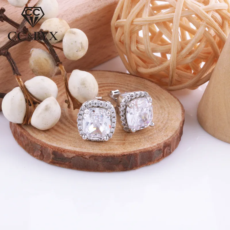 Stud Earrings For Women 925 Silver Rectangle Cubic Zirconia Earring Fashion Temperament Luxury Jewelry Accessories Drop Shipping
Stud Earrings For Women 925 Silver Rectangle Cubic Zirconia Earring Fashion Temperament Luxury Jewelry Accessories Drop Shipping