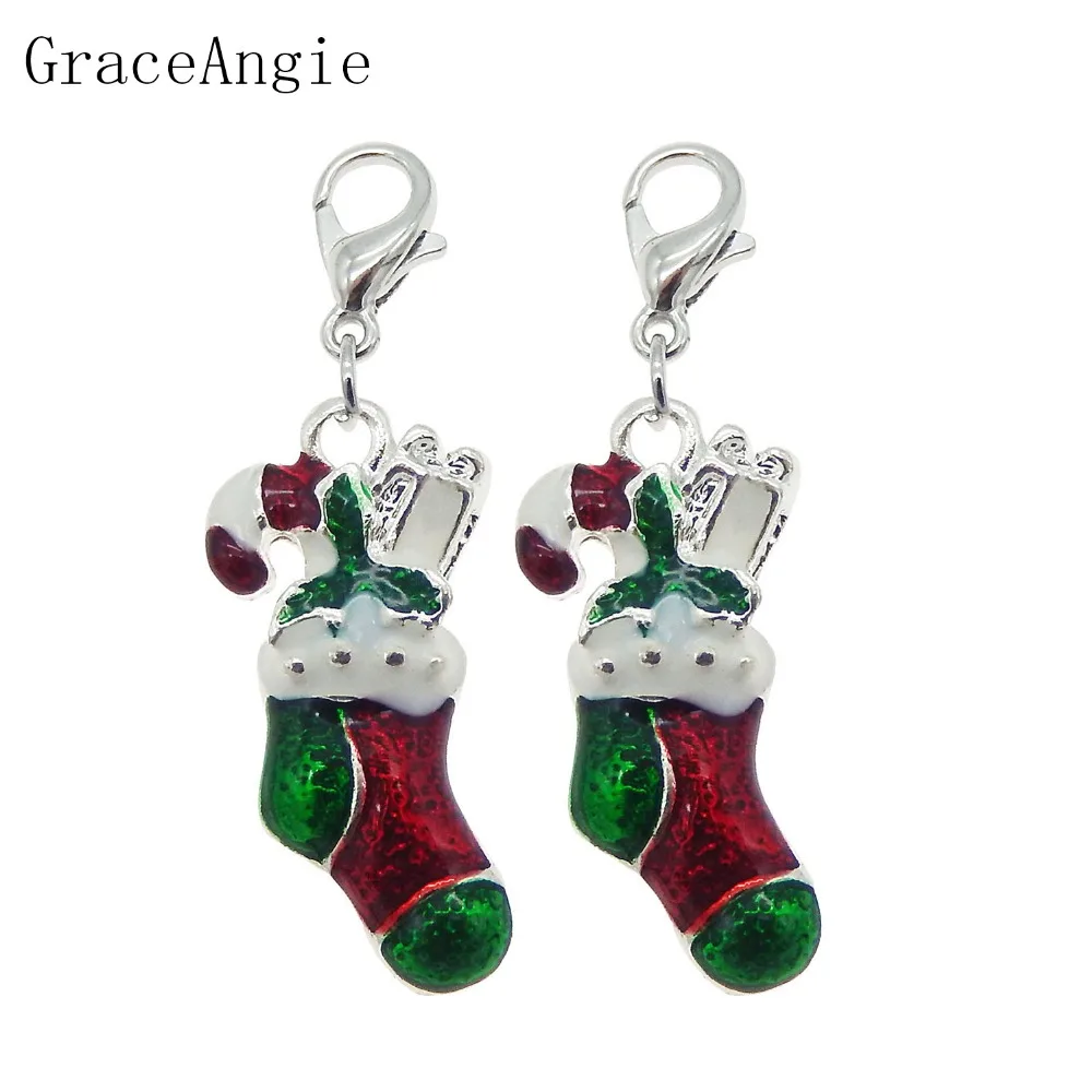 6pcs New Year Christmas DIY Gift Socks Green Red Alloy Enamel Charms With Lobster Clasp For Keychain Necklace Gift
6pcs New Year Christmas DIY Gift Socks Green Red Alloy Enamel Charms With Lobster Clasp For Keychain Necklace Gift