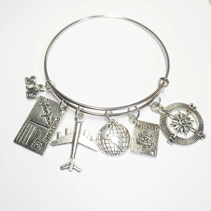 XKXLHJ 2019 Travel Bracelet, Globe and Airplane Bracelet, Flight Attendant's Gift Handmade Traveler Jewelry
XKXLHJ 2019 Travel Bracelet, Globe and Airplane Bracelet, Flight Attendant's Gift Handmade Traveler Jewelry