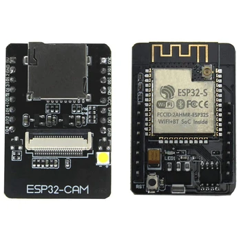 2 Set Esp32-Cam Camera Wifi + Bluetooth Module 4M Psram Dual-Core 32-Bit Cpu Development Board With Ov2640 2Mp Camera Module S
2 Set Esp32-Cam Camera Wifi + Bluetooth Module 4M Psram Dual-Core 32-Bit Cpu Development Board With Ov2640 2Mp Camera Module S