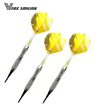 Fox Smiling 3PCS 17g Professional Electronic Soft Tip Darts With Dardos Accessories Yellow Indoor Dartboard Games
Fox Smiling 3PCS 17g Professional Electronic Soft Tip Darts With Dardos Accessories Yellow Indoor Dartboard Games