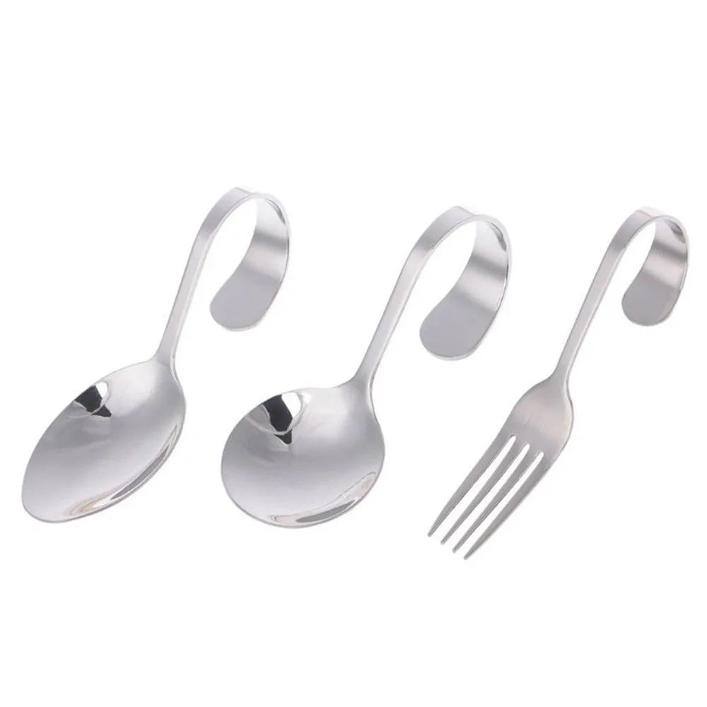 Three Style Creative Stainless Steel Cutlery Bent Handle Spoons Dinner Fork Cute Tableware Kitchen Accessories
Three Style Creative Stainless Steel Cutlery Bent Handle Spoons Dinner Fork Cute Tableware Kitchen Accessories