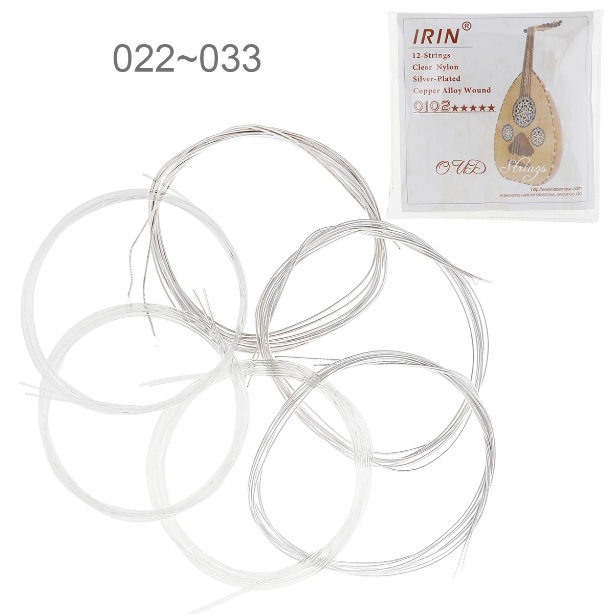 6pcs Oud String 022-033 Inch Clear Nylon Silver-Plated Copper Alloy with Full Bright Tone
6pcs Oud String 022-033 Inch Clear Nylon Silver-Plated Copper Alloy with Full Bright Tone