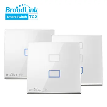 

Broadlink TC2 EU Touch Switch WiFi UK EU Standard RF 433MHz Smart Home Wall Light Switch Via APP Control By IOS Android Phone