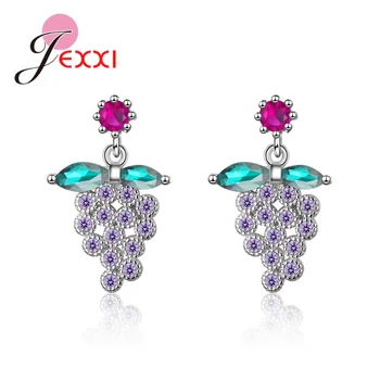 New Design Fruit Shape Women Fashion Earrings Pure 925 Sterling Silver Grape Pendant Drop Earrings For Wedding Party Jewelry
New Design Fruit Shape Women Fashion Earrings Pure 925 Sterling Silver Grape Pendant Drop Earrings For Wedding Party Jewelry