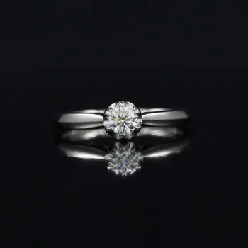 LASAMERO 0.24CT KL/SI Round Cut Modern Design Natural Diamond Ring For Women 18k White Gold Certified Engagement Wedding Ring
LASAMERO 0.24CT KL/SI Round Cut Modern Design Natural Diamond Ring For Women 18k White Gold Certified Engagement Wedding Ring