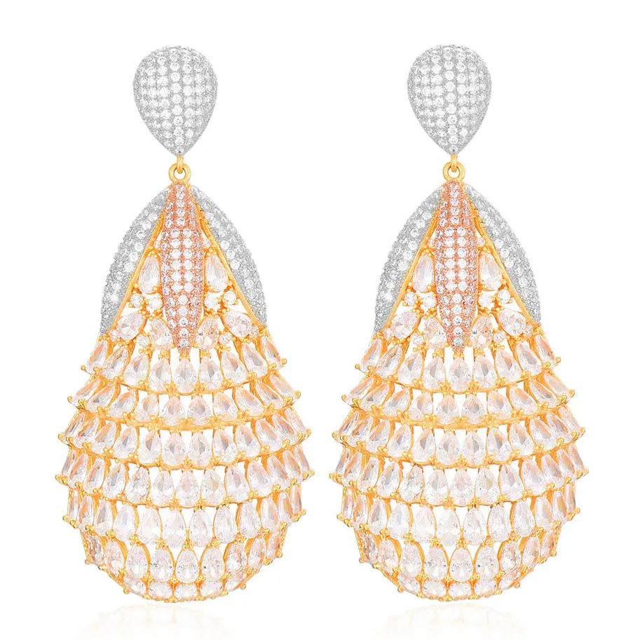GODKI Luxury Pineapple Dangle Earrings For Women Cubic Zircon Wedding Bridal Nigerian pendientes mujer moda 2019 bijoux femme
GODKI Luxury Pineapple Dangle Earrings For Women Cubic Zircon Wedding Bridal Nigerian pendientes mujer moda 2019 bijoux femme