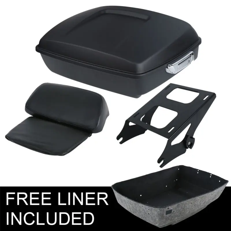 Motorcycle Matte Black Tour Pak Pack Trunk Razor Backrest +Rack For Harley Touring Electra Road King Street Glide 2014-Up
Motorcycle Matte Black Tour Pak Pack Trunk Razor Backrest +Rack For Harley Touring Electra Road King Street Glide 2014-Up