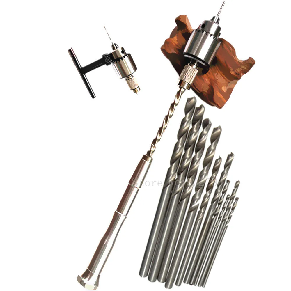 10pc Hss Twist Drill Bit Micro Craft Micro-Drill Bit Power Bit 0.6-2mm + Semi-Automatic Hand Drill Suit Hobby Craft Jewelry Wood
10pc Hss Twist Drill Bit Micro Craft Micro-Drill Bit Power Bit 0.6-2mm + Semi-Automatic Hand Drill Suit Hobby Craft Jewelry Wood