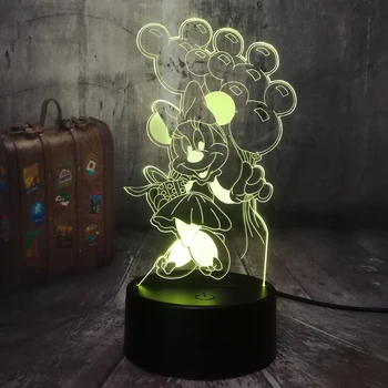 Kawaii Cute Minnie Mouse Balloon 7 Color 3D LED Night Light Sleep Table Lamp Home Decor BABY Kids Girls Birthday Christmas lamp
Kawaii Cute Minnie Mouse Balloon 7 Color 3D LED Night Light Sleep Table Lamp Home Decor BABY Kids Girls Birthday Christmas lamp