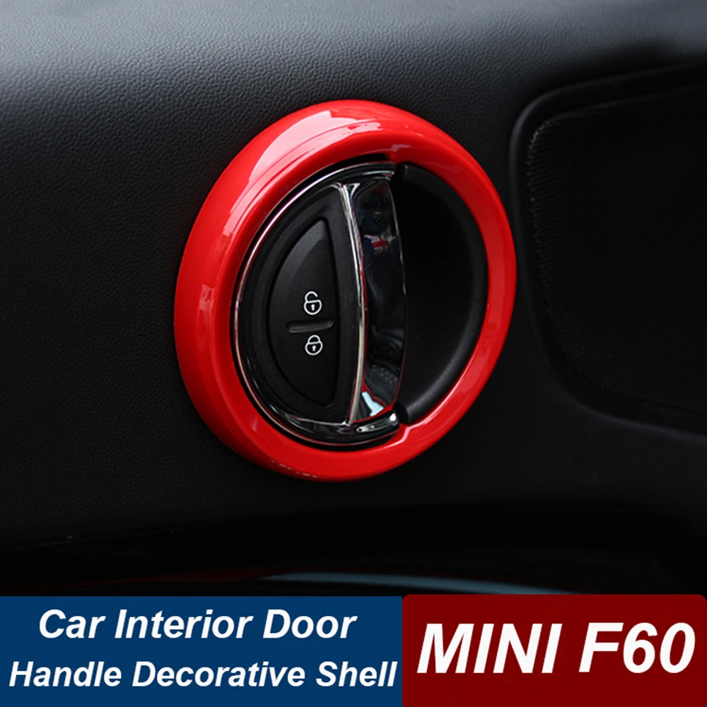 4pcs/set Car Interior Door Handle Knob ABS Decorative Case Shell Housing For MINI Cooper S One d F60 Countryman Car Accessories
4pcs/set Car Interior Door Handle Knob ABS Decorative Case Shell Housing For MINI Cooper S One d F60 Countryman Car Accessories