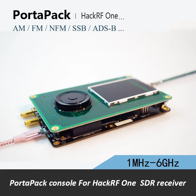 PortaPack H1 For HackRF One 1MHz-6GHz SDR receiver and transfer AM FM SSB ADS-B SSTV Ham radio
PortaPack H1 For HackRF One 1MHz-6GHz SDR receiver and transfer AM FM SSB ADS-B SSTV Ham radio