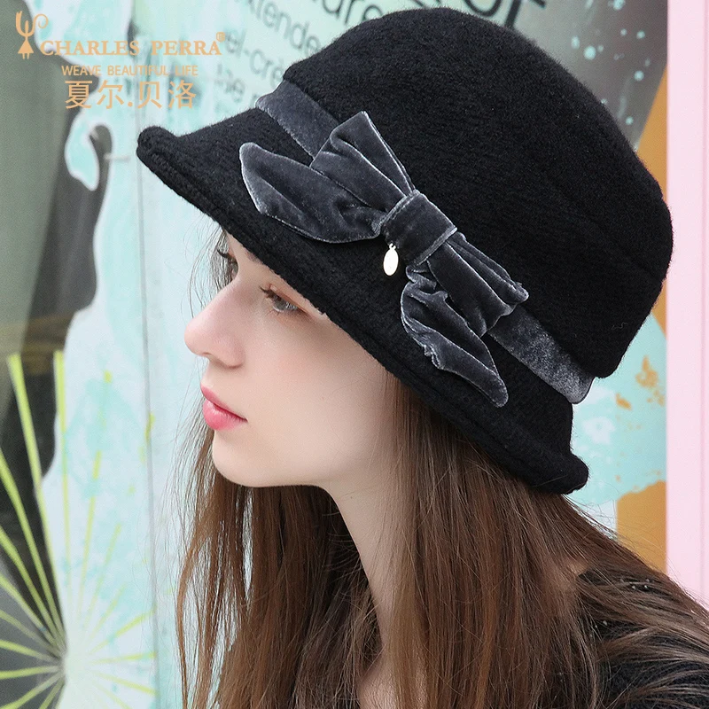 Charles Perra Women Hats Autumn 2019 New Fashion Elegant Lady Bucket Hat Thicken Warm Winter Fisherman Hat Female Cap 7277
Charles Perra Women Hats Autumn 2019 New Fashion Elegant Lady Bucket Hat Thicken Warm Winter Fisherman Hat Female Cap 7277