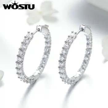 WOSTU 2019 New Arrival Shining Simple Round Circle Drop Earrings Clear CZ Jewelry For Women Earrings Wedding Party Gifts FFE138
WOSTU 2019 New Arrival Shining Simple Round Circle Drop Earrings Clear CZ Jewelry For Women Earrings Wedding Party Gifts FFE138