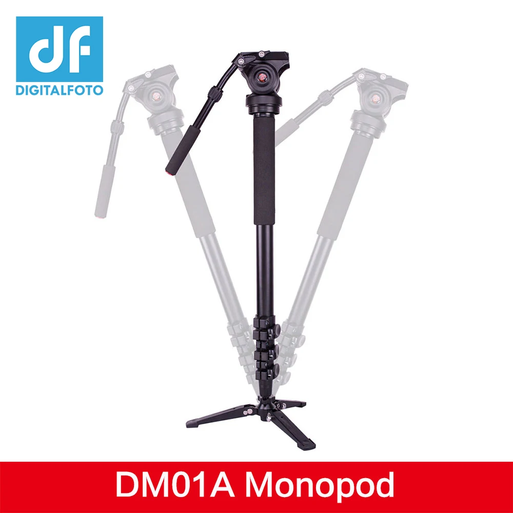 DM01A 3KG bear Alloy professional camera tripod monopod DSLR stand portable light video stick monopod+ fluid head table tripod
DM01A 3KG bear Alloy professional camera tripod monopod DSLR stand portable light video stick monopod+ fluid head table tripod