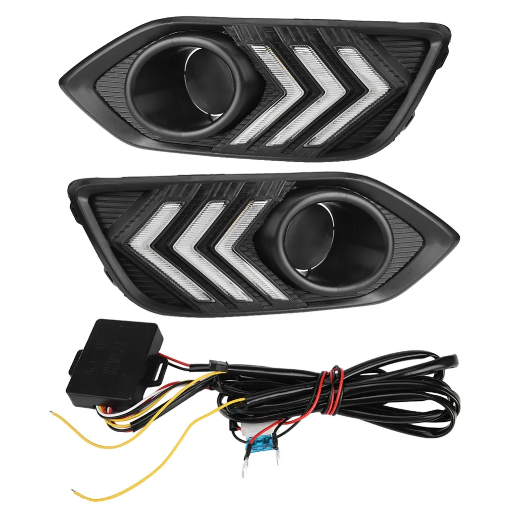 1 Pair 12V Car Daytime Running Light Turn Signal 2-Color DRL LED Fog Lamp Cover for Honda HR-V 2018 High Quality Car DRL NEW
1 Pair 12V Car Daytime Running Light Turn Signal 2-Color DRL LED Fog Lamp Cover for Honda HR-V 2018 High Quality Car DRL NEW
