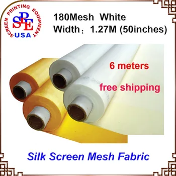 1.27 Meter free shipping 6 meters DPP 180 mesh count(72T) fabric , screen printing material frame ,screen press screen mesh
1.27 Meter free shipping 6 meters DPP 180 mesh count(72T) fabric , screen printing material frame ,screen press screen mesh
