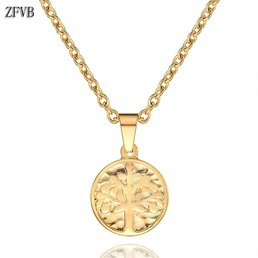 ZFVB Trendy Tree of Life Pendant Necklace for Women Stainless Steel Gold Silver color Christmas tree Necklaces Pendants Jewelry
ZFVB Trendy Tree of Life Pendant Necklace for Women Stainless Steel Gold Silver color Christmas tree Necklaces Pendants Jewelry