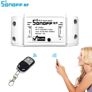 ITEAD Sonoff Wifi Intelligent Wireless Remote Control 433mHz RF Automation Timer ABS Universal Module via app Smart Home
ITEAD Sonoff Wifi Intelligent Wireless Remote Control 433mHz RF Automation Timer ABS Universal Module via app Smart Home
