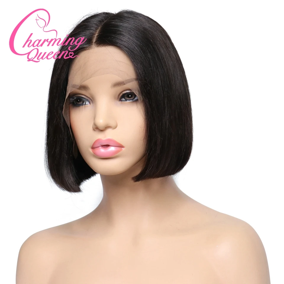 4*4 Lace Closure Human Hair Wigs For Black Women 150% Straight Brazilian Remy Hair Short Bob Wigs With Baby Hair Charming Queen
4*4 Lace Closure Human Hair Wigs For Black Women 150% Straight Brazilian Remy Hair Short Bob Wigs With Baby Hair Charming Queen