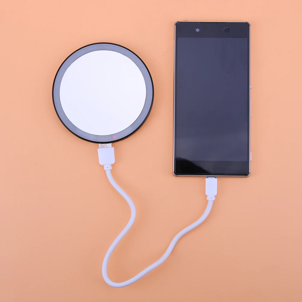 Creative 16 LED Mini Round Makeup Mirror Dual Mobile Power Bank with Clip 3 Light Brightness Night Use Women Make Up Mirror
Creative 16 LED Mini Round Makeup Mirror Dual Mobile Power Bank with Clip 3 Light Brightness Night Use Women Make Up Mirror
