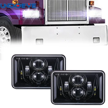 4x6 Inch LED Headlights H4 Plug H4651 H4652 H4656 H4666 H6545 Projector for Peterbil Kenworth Freightinger Headlamp
4x6 Inch LED Headlights H4 Plug H4651 H4652 H4656 H4666 H6545 Projector for Peterbil Kenworth Freightinger Headlamp