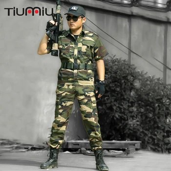 Military Pure Cotton Camouflage Suit Male Short Sleeve Uniform Special Arms Work Training Clothes Multicam Roupas Masculinas
Military Pure Cotton Camouflage Suit Male Short Sleeve Uniform Special Arms Work Training Clothes Multicam Roupas Masculinas
