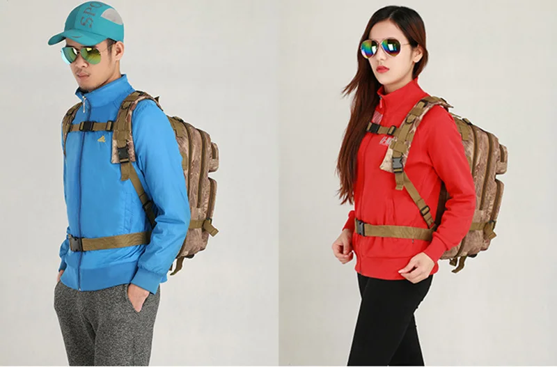 30L Outdoor Military Tactical Backpack Molle Bag Army Sport Rucksack Climbing Camping Trekking Storage Camouflage Bag BP0272 (8)