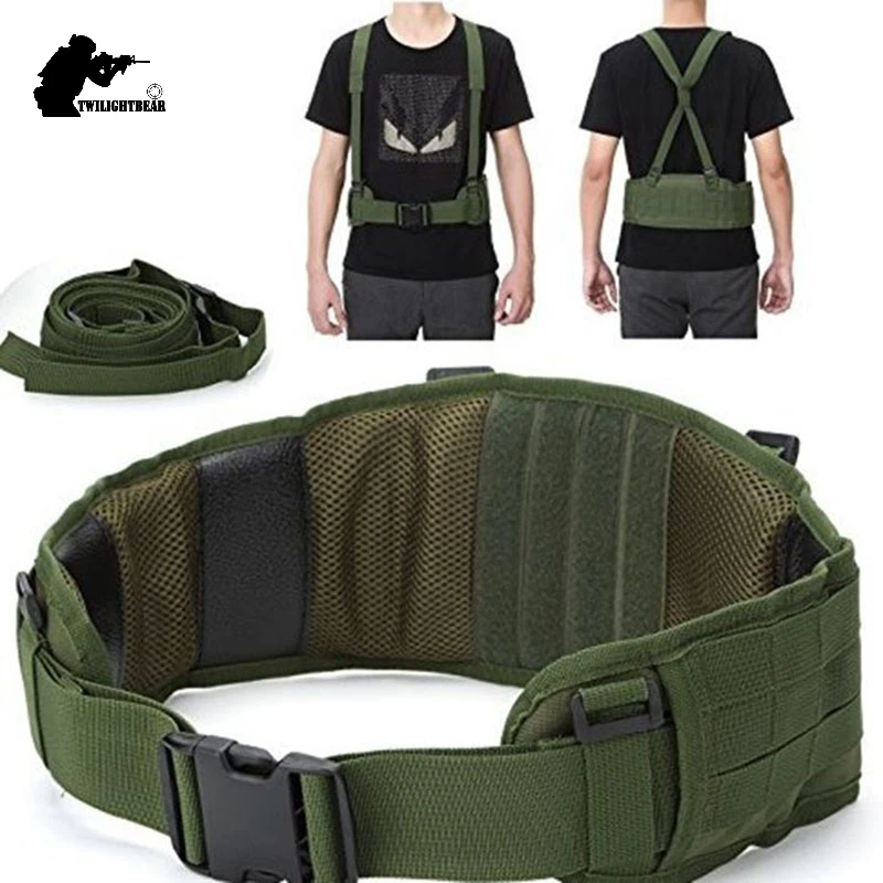 Military Molle Tactical Belt Top Quality 600D Nylon Waterproof Outdoor X Braces Multifunction Tactical Girdle 5 Colors BE012
Military Molle Tactical Belt Top Quality 600D Nylon Waterproof Outdoor X Braces Multifunction Tactical Girdle 5 Colors BE012