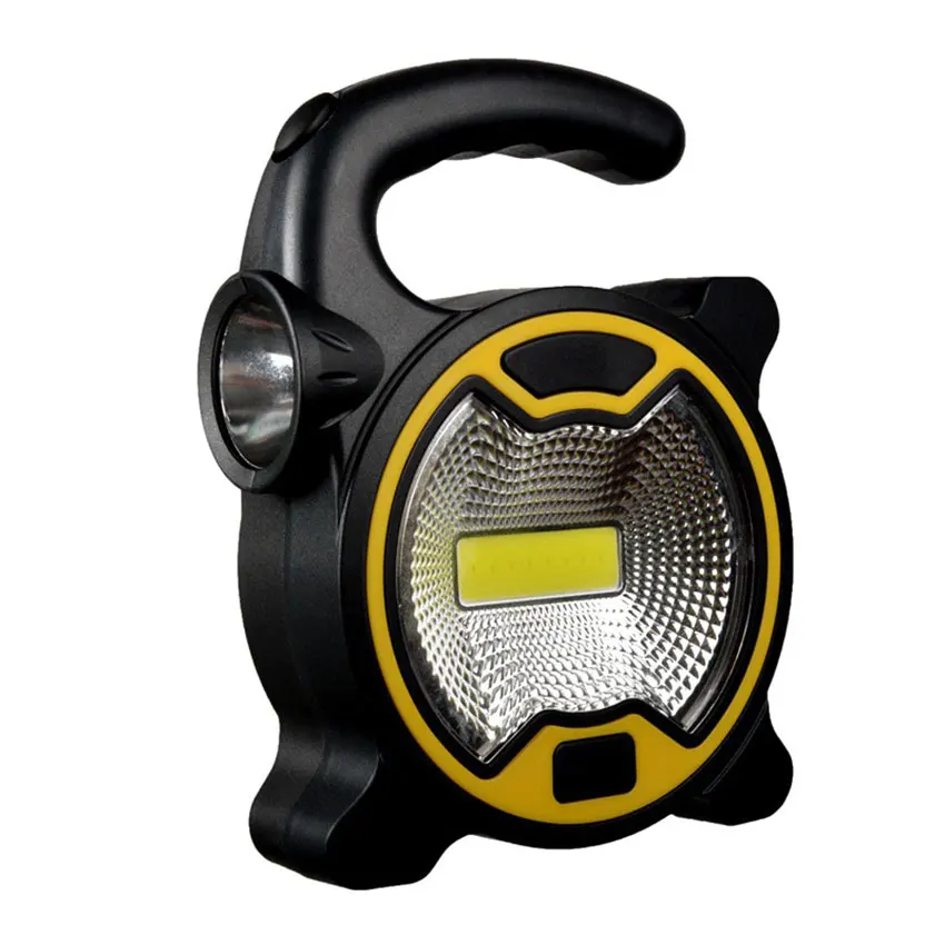 COB LED Working Light Emergency Spotlight Lamp With Flashlight Outdoor Camping Hiking Tent Handheld Lighting Portable Lantern
COB LED Working Light Emergency Spotlight Lamp With Flashlight Outdoor Camping Hiking Tent Handheld Lighting Portable Lantern