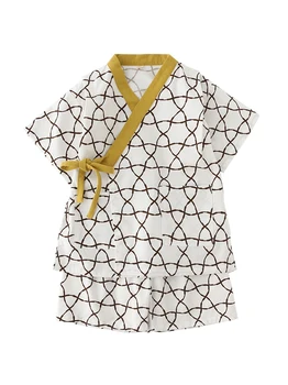 Casual Stripe Cotton Household Sleepwear Children's Short Sleeve Japanese Style Pajamas Suit Baby Summer Pyjamas Set Kids Z954
Casual Stripe Cotton Household Sleepwear Children's Short Sleeve Japanese Style Pajamas Suit Baby Summer Pyjamas Set Kids Z954