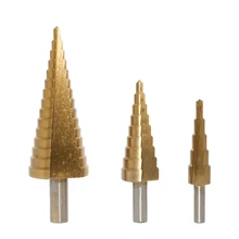 3PCS HSS Step Cone Titanium Drill Bit Tool Hole Cutter Kits 4-12mm 4-20mm 4-32mm
3PCS HSS Step Cone Titanium Drill Bit Tool Hole Cutter Kits 4-12mm 4-20mm 4-32mm