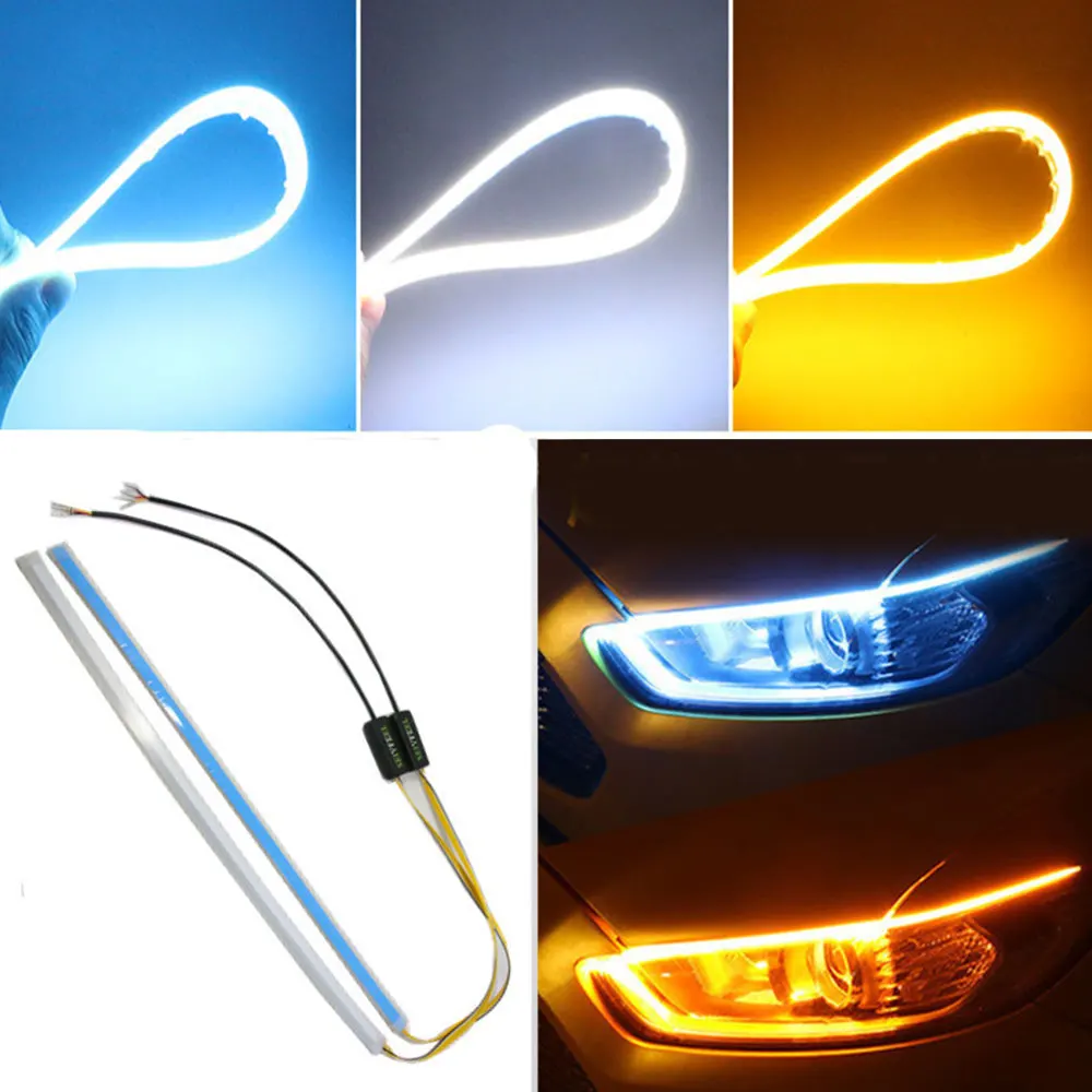 2pcs Neon Car Turn Signal Guide Strip Headlight Assembly Auto Lamps Cars DRL LED Daytime Running Lights Car Accessories
2pcs Neon Car Turn Signal Guide Strip Headlight Assembly Auto Lamps Cars DRL LED Daytime Running Lights Car Accessories