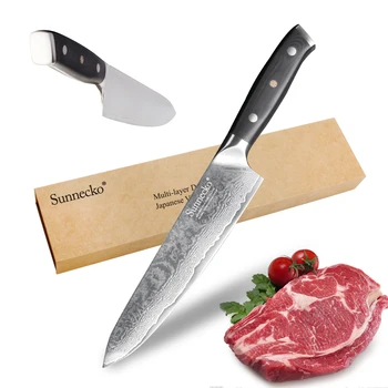SUNNECKO 8" inch Chef's Knife Kitchen Knives Japanese Damascus VG10 Steel Sharp Strong 60HRC G10 Sanding Handle Cutting Tools
SUNNECKO 8" inch Chef's Knife Kitchen Knives Japanese Damascus VG10 Steel Sharp Strong 60HRC G10 Sanding Handle Cutting Tools
