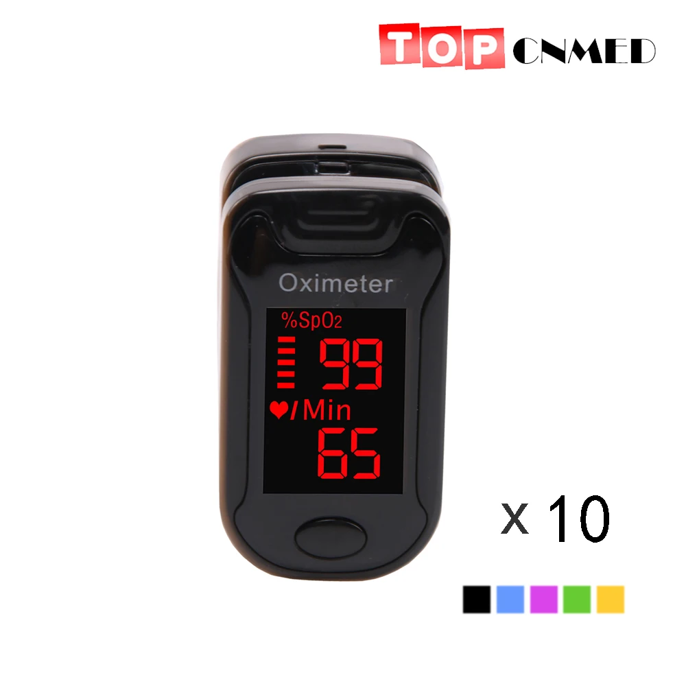 10pcs SPO2 PR LED Fingertip Pulse Oximeter Blood Oxygen Heart Monitor 5 Colors Protect Bag Available
10pcs SPO2 PR LED Fingertip Pulse Oximeter Blood Oxygen Heart Monitor 5 Colors Protect Bag Available